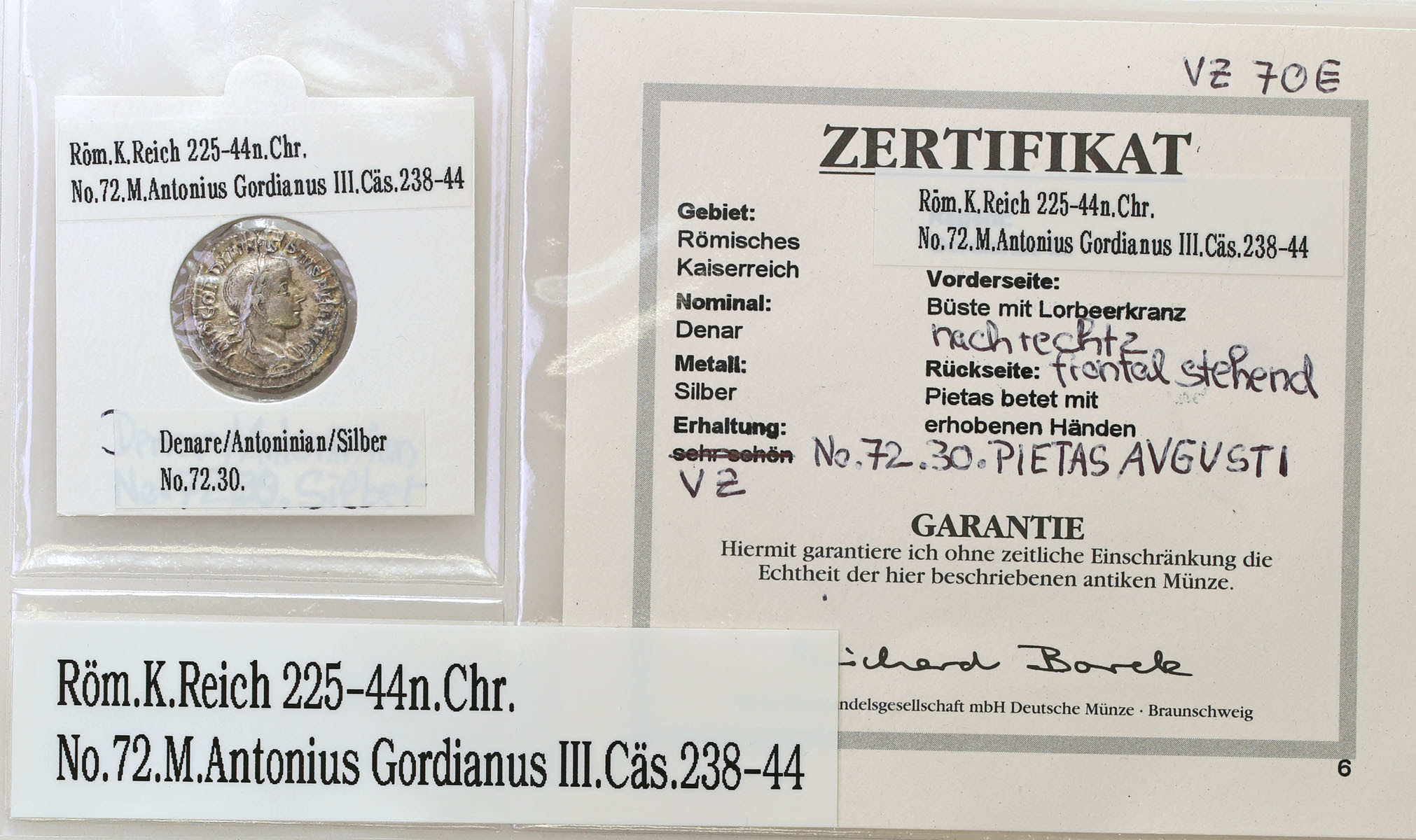 Cesarstwo Rzymskie Gordian III  (238 - 244) Denar Rzym